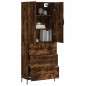 vidaXL Credenza Rovere Fumo 69,5x34x180 cm in Legno Multistrato vidaXL Credenza Rovere Fumo 69,5x34x180 cm in Legno Multistrato