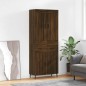 vidaXL Credenza Rovere Marrone 69,5x34x180 cm in Legno Multistrato vidaXL Credenza Rovere Marrone 69,5x34x180 cm in Legno Multistrato