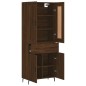 vidaXL Credenza Rovere Marrone 69,5x34x180 cm in Legno Multistrato vidaXL Credenza Rovere Marrone 69,5x34x180 cm in Legno Multistrato