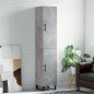 vidaXL Credenza Grigio Cemento 34,5x34x180 cm in Legno Multistrato vidaXL Credenza Grigio Cemento 34,5x34x180 cm in Legno Multistrato