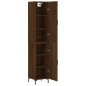 vidaXL Credenza Rovere Marrone 34,5x34x180 cm in Legno Multistrato vidaXL Credenza Rovere Marrone 34,5x34x180 cm in Legno Multistrato