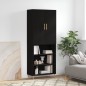 vidaXL Credenza Nera 69,5x34x180 cm in Legno Multistrato vidaXL Credenza Nera 69,5x34x180 cm in Legno Multistrato