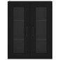 vidaXL Credenza Nera 69,5x34x180 cm in Legno Multistrato vidaXL Credenza Nera 69,5x34x180 cm in Legno Multistrato