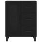vidaXL Credenza Nera 69,5x34x180 cm in Legno Multistrato vidaXL Credenza Nera 69,5x34x180 cm in Legno Multistrato