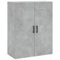 vidaXL Credenza Grigio Cemento 69,5x34x180 cm in Legno Multistrato vidaXL Credenza Grigio Cemento 69,5x34x180 cm in Legno Multistrato