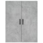 vidaXL Credenza Grigio Cemento 69,5x34x180 cm in Legno Multistrato vidaXL Credenza Grigio Cemento 69,5x34x180 cm in Legno Multistrato