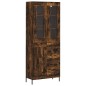 vidaXL Credenza Rovere Fumo 69,5x34x180 cm in Legno Multistrato vidaXL Credenza Rovere Fumo 69,5x34x180 cm in Legno Multistrato