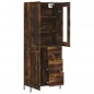 vidaXL Credenza Rovere Fumo 69,5x34x180 cm in Legno Multistrato vidaXL Credenza Rovere Fumo 69,5x34x180 cm in Legno Multistrato