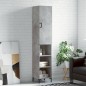 vidaXL Credenza Grigio Cemento 34,5x34x180 cm in Legno Multistrato vidaXL Credenza Grigio Cemento 34,5x34x180 cm in Legno Multistrato