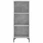 vidaXL Credenza Grigio Cemento 34,5x34x180 cm in Legno Multistrato vidaXL Credenza Grigio Cemento 34,5x34x180 cm in Legno Multistrato
