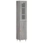 vidaXL Credenza Grigio Sonoma 34,5x34x180 cm in Legno Multistrato vidaXL Credenza Grigio Sonoma 34,5x34x180 cm in Legno Multistrato
