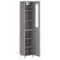 vidaXL Credenza Grigio Sonoma 34,5x34x180 cm in Legno Multistrato vidaXL Credenza Grigio Sonoma 34,5x34x180 cm in Legno Multistrato