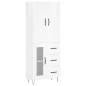 vidaXL Credenza Bianco Lucido 69,5x34x180 cm in Legno Multistrato vidaXL Credenza Bianco Lucido 69,5x34x180 cm in Legno Multistrato