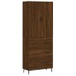 vidaXL Credenza Rovere Marrone 69,5x34x180 cm in Legno Multistrato vidaXL Credenza Rovere Marrone 69,5x34x180 cm in Legno Multistrato