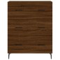 vidaXL Credenza Rovere Marrone 69,5x34x180 cm in Legno Multistrato vidaXL Credenza Rovere Marrone 69,5x34x180 cm in Legno Multistrato