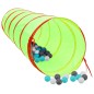 Tunnel da Gioco per Bambini 250 Palline Verde 175 cm Poliestere Tunnel da Gioco per Bambini 250 Palline Verde 175 cm Poliestere