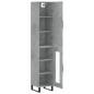 vidaXL Credenza Grigio Cemento 34,5x34x180 cm in Legno Multistrato vidaXL Credenza Grigio Cemento 34,5x34x180 cm in Legno Multistrato