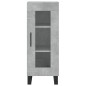 vidaXL Credenza Grigio Cemento 34,5x34x180 cm in Legno Multistrato vidaXL Credenza Grigio Cemento 34,5x34x180 cm in Legno Multistrato