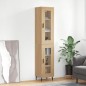 vidaXL Credenza Rovere Sonoma 34,5x34x180 cm in Legno Multistrato vidaXL Credenza Rovere Sonoma 34,5x34x180 cm in Legno Multistrato
