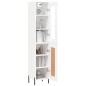 vidaXL Credenza Bianca 34,5x34x180 cm in Legno Multistrato vidaXL Credenza Bianca 34,5x34x180 cm in Legno Multistrato