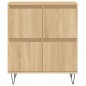 vidaXL Credenze 3 pz Rovere Sonoma in Legno Multistrato vidaXL Credenze 3 pz Rovere Sonoma in Legno Multistrato