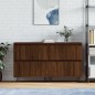 vidaXL Credenze 2 pz Rovere Marrone in Legno Multistrato vidaXL Credenze 2 pz Rovere Marrone in Legno Multistrato
