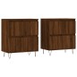 vidaXL Credenze 2 pz Rovere Marrone in Legno Multistrato vidaXL Credenze 2 pz Rovere Marrone in Legno Multistrato