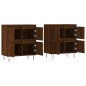 vidaXL Credenze 2 pz Rovere Marrone in Legno Multistrato vidaXL Credenze 2 pz Rovere Marrone in Legno Multistrato