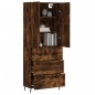 vidaXL Credenza Rovere Fumo 69,5x34x180 cm in Legno Multistrato vidaXL Credenza Rovere Fumo 69,5x34x180 cm in Legno Multistrato