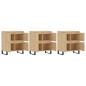 vidaXL Credenze 3 pz Rovere Sonoma in Legno Multistrato vidaXL Credenze 3 pz Rovere Sonoma in Legno Multistrato