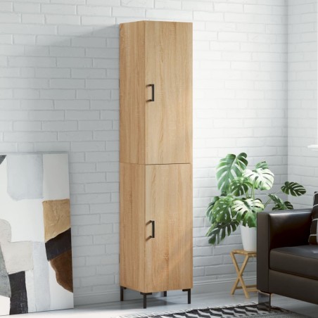 vidaXL Credenza Rovere Sonoma 34,5x34x180 cm in Legno Multistrato