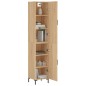 vidaXL Credenza Rovere Sonoma 34,5x34x180 cm in Legno Multistrato vidaXL Credenza Rovere Sonoma 34,5x34x180 cm in Legno Multistrato