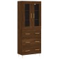 vidaXL Credenza Rovere Marrone 69,5x34x180 cm in Legno Multistrato vidaXL Credenza Rovere Marrone 69,5x34x180 cm in Legno Multistrato