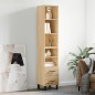vidaXL Credenza Rovere Sonoma 34,5x34x180 cm in Legno Multistrato