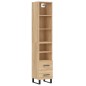 vidaXL Credenza Rovere Sonoma 34,5x34x180 cm in Legno Multistrato