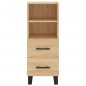 vidaXL Credenza Rovere Sonoma 34,5x34x180 cm in Legno Multistrato