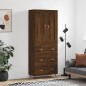 vidaXL Credenza Rovere Marrone 69,5x34x180 cm in Legno Multistrato vidaXL Credenza Rovere Marrone 69,5x34x180 cm in Legno Multistrato