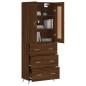 vidaXL Credenza Rovere Marrone 69,5x34x180 cm in Legno Multistrato vidaXL Credenza Rovere Marrone 69,5x34x180 cm in Legno Multistrato