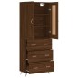 vidaXL Credenza Rovere Marrone 69,5x34x180 cm in Legno Multistrato vidaXL Credenza Rovere Marrone 69,5x34x180 cm in Legno Multistrato