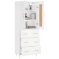 vidaXL Credenza Bianca 69,5x34x180 cm in Legno Multistrato vidaXL Credenza Bianca 69,5x34x180 cm in Legno Multistrato