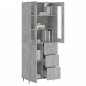 vidaXL Credenza Grigio Cemento 69,5x34x180 cm in Legno Multistrato vidaXL Credenza Grigio Cemento 69,5x34x180 cm in Legno Multistrato