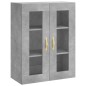 vidaXL Credenza Grigio Cemento 69,5x34x180 cm in Legno Multistrato vidaXL Credenza Grigio Cemento 69,5x34x180 cm in Legno Multistrato