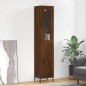 vidaXL Credenza Rovere Marrone 34,5x34x180 cm in Legno Multistrato vidaXL Credenza Rovere Marrone 34,5x34x180 cm in Legno Multistrato