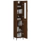 vidaXL Credenza Rovere Marrone 34,5x34x180 cm in Legno Multistrato vidaXL Credenza Rovere Marrone 34,5x34x180 cm in Legno Multistrato