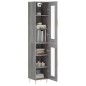 vidaXL Credenza Grigio Sonoma 34,5x34x180 cm in Legno Multistrato vidaXL Credenza Grigio Sonoma 34,5x34x180 cm in Legno Multistrato