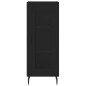 vidaXL Credenza Nera 34,5x34x180 cm in Legno Multistrato