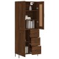 vidaXL Credenza Rovere Marrone 69,5x34x180 cm in Legno Multistrato vidaXL Credenza Rovere Marrone 69,5x34x180 cm in Legno Multistrato