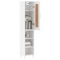 vidaXL Credenza Bianca 34,5x34x180 cm in Legno Multistrato vidaXL Credenza Bianca 34,5x34x180 cm in Legno Multistrato