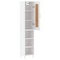 vidaXL Credenza Bianca 34,5x34x180 cm in Legno Multistrato vidaXL Credenza Bianca 34,5x34x180 cm in Legno Multistrato
