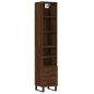 vidaXL Credenza Rovere Marrone 34,5x34x180 cm in Legno Multistrato vidaXL Credenza Rovere Marrone 34,5x34x180 cm in Legno Multistrato
